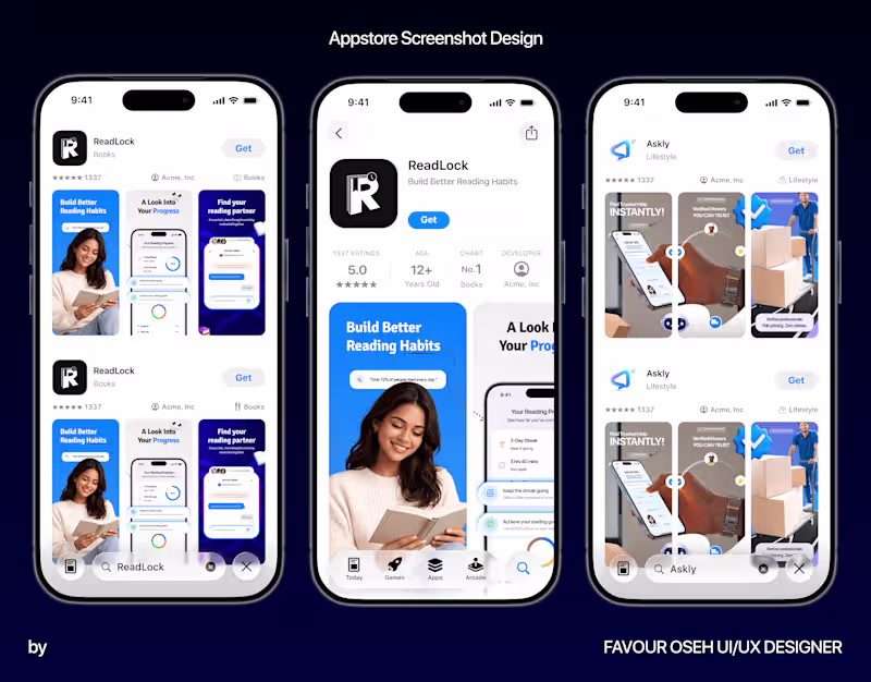 Cover image for App Store Screenshot Design | iOS Marketing Screens