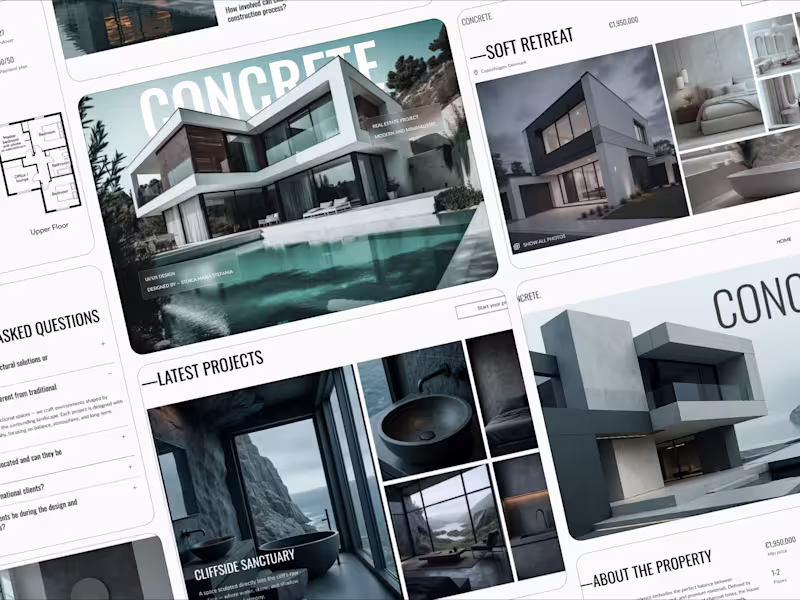 Cover image for CONCRETE. | REAL ESTATE PROJECT