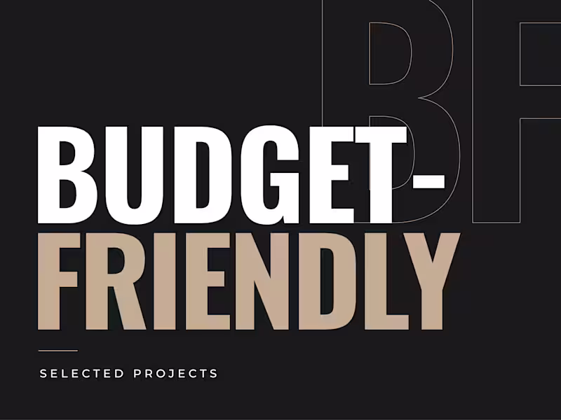 Cover image for Budget-Friendly Project