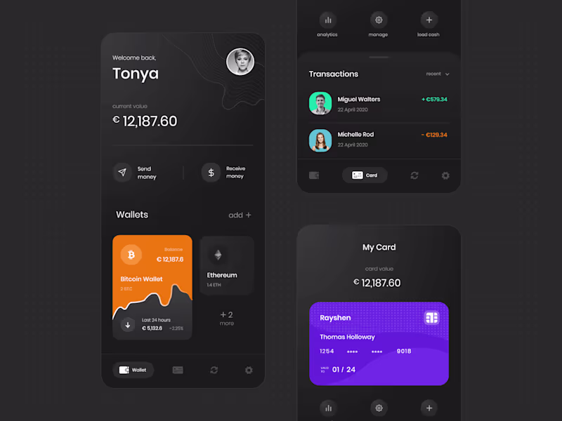 Cover image for Rayshen | Crypto Wallet App