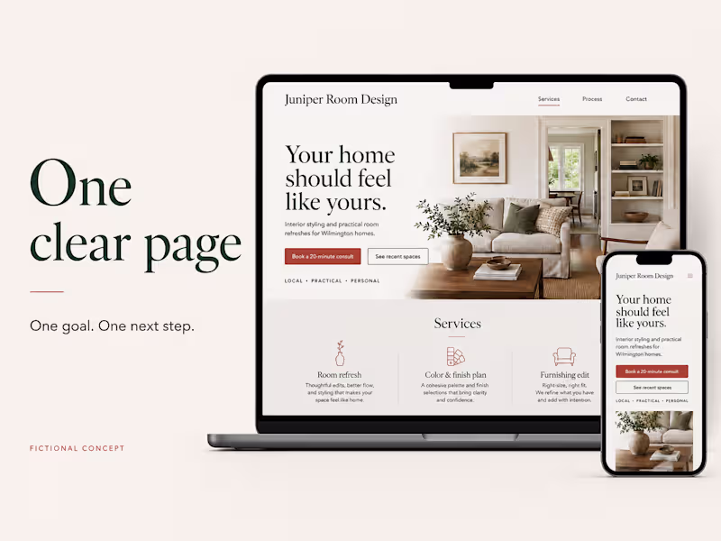 Cover image for Temporary Launch Page — Fictional Concept