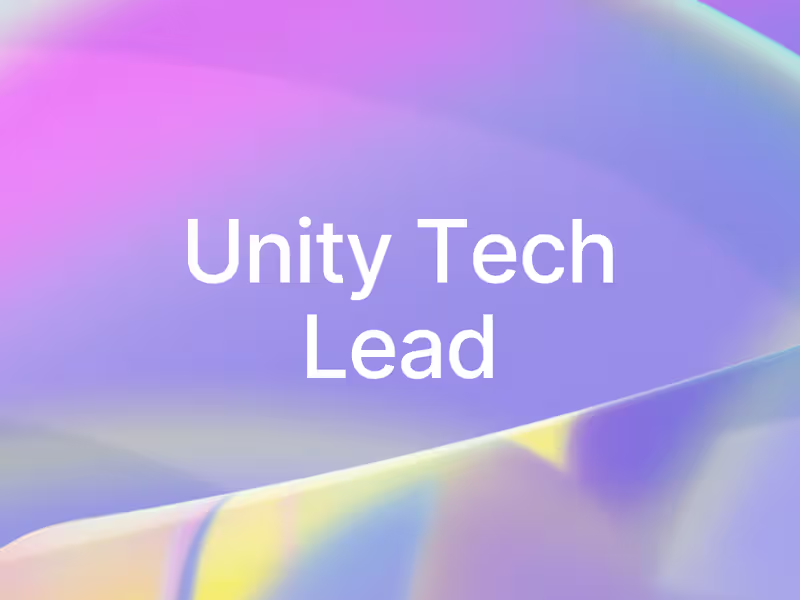 Cover image for Unity Tech Lead