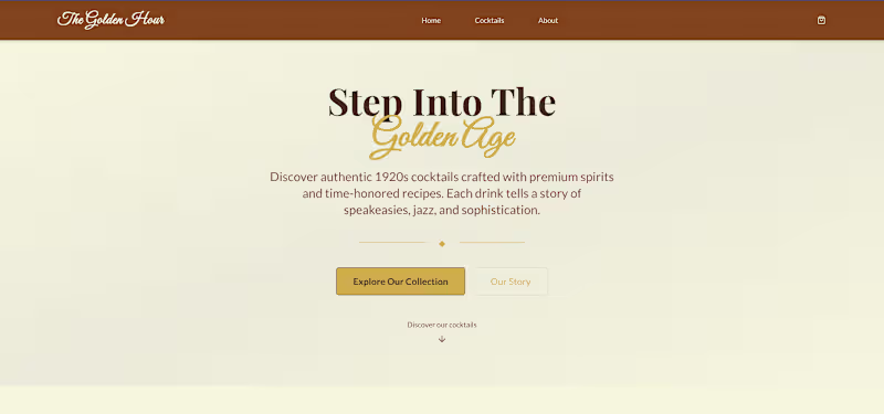 Cover image for Replit vibe coding cocktail retail webpage