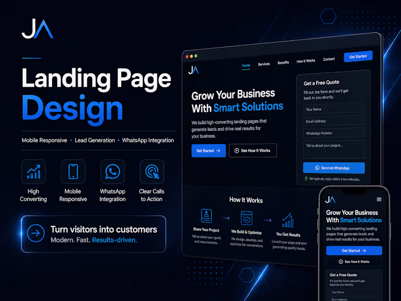 Cover image for High-Converting Landing Page for Your Business