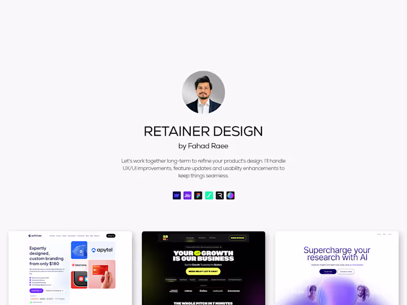 Cover image for Retainer • Design Services
