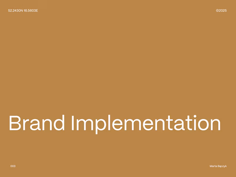 Cover image for Brand Implementation