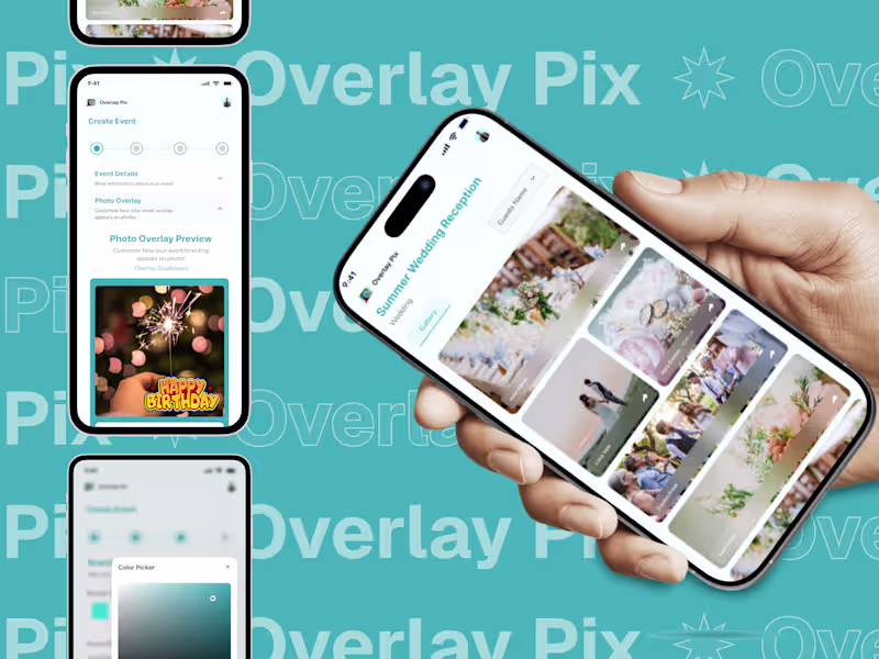 Cover image for Overlay Pix — Wedding & Event Management App