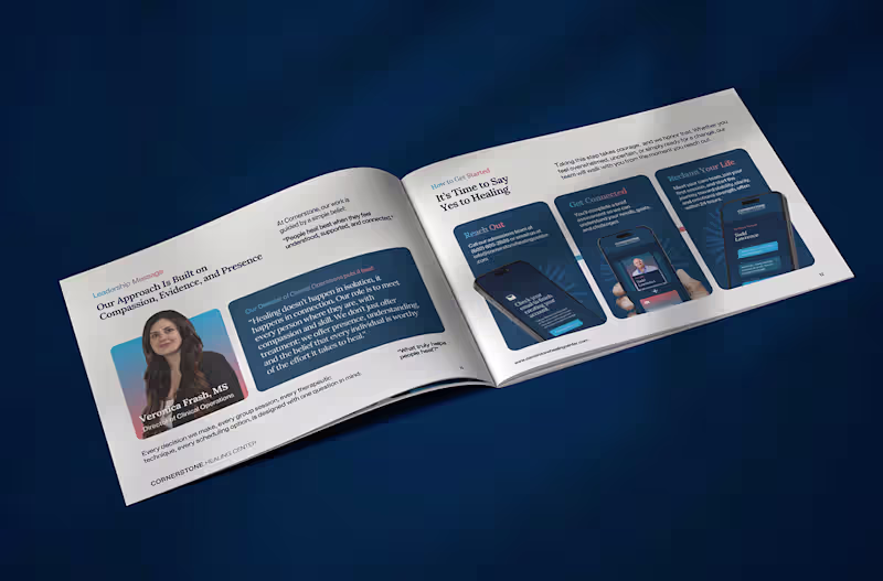 Cover image for Booklet design for a healthcare client