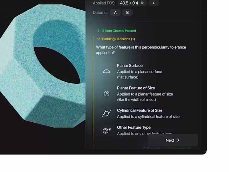 Cover image for Interface for checking 3D models