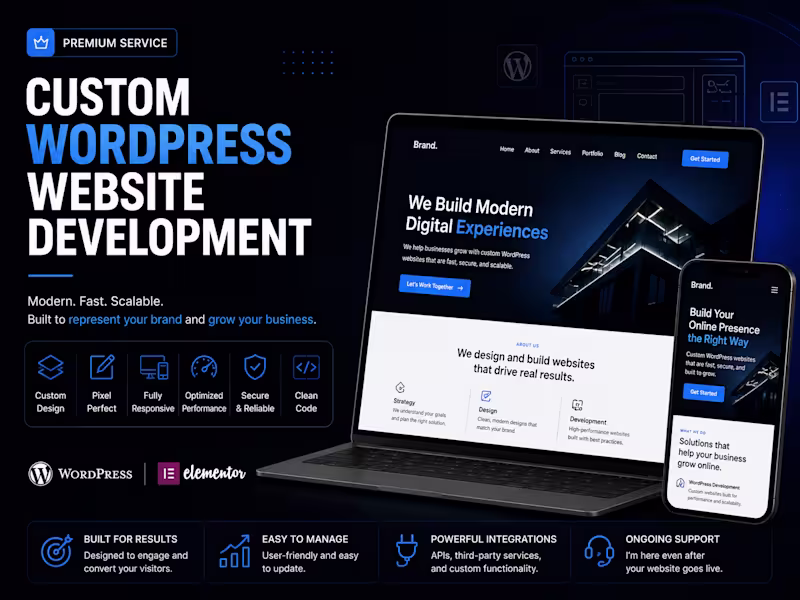 Cover image for Custom WordPress Website Development