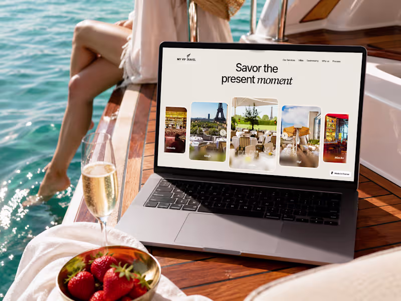 Cover image for MyVIPTravel — Luxury Travel Website