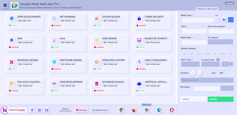 Cover image for Google Meet Auto Join Pro Extension Development
