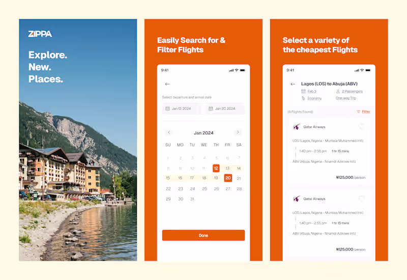 Cover image for Zippa Travel - Flight & Hotel Booking || Mobile & Web App