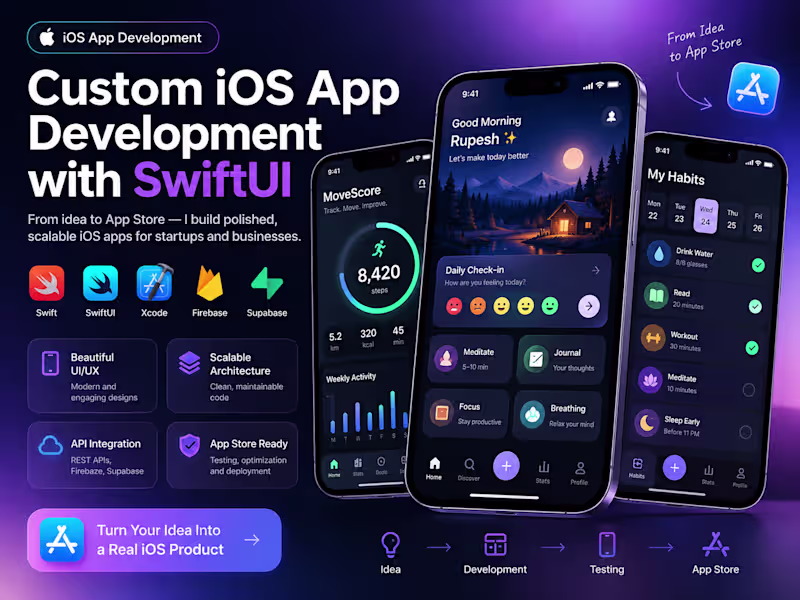 Cover image for I will build a production-ready iOS app with SwiftUI