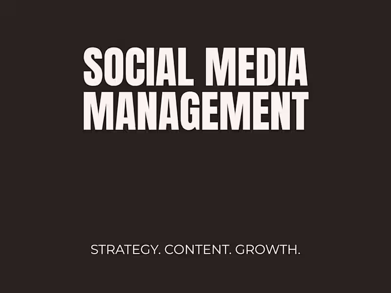 Cover image for Social Media Management