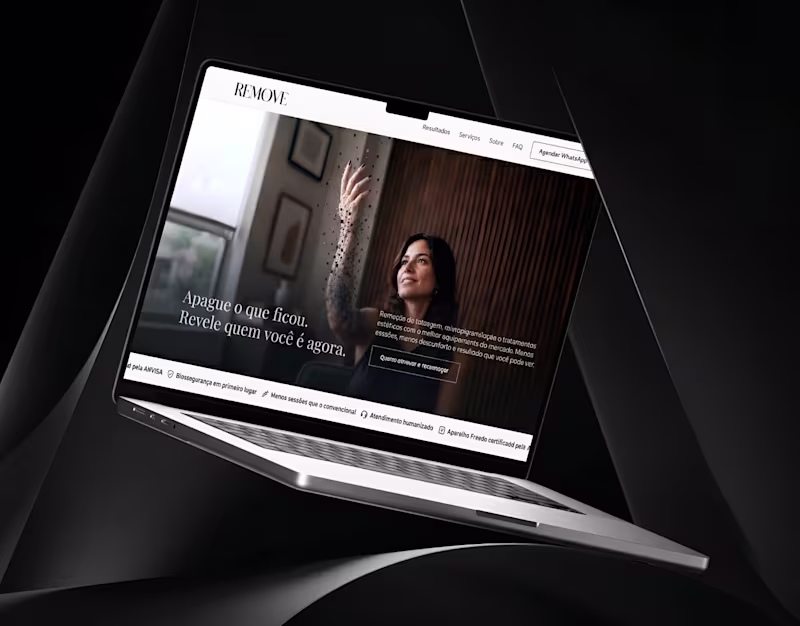 Cover image for Landing Page Design · UX Strategy & Aesthetic Brand