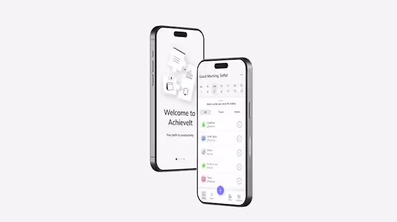 Cover image for AchieveIt - Productivity App Design
