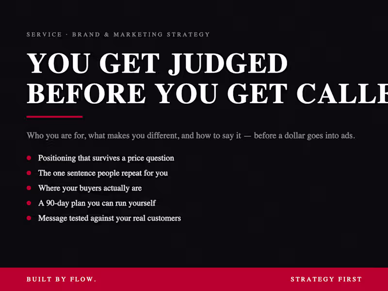 Cover image for Brand & Marketing Strategy