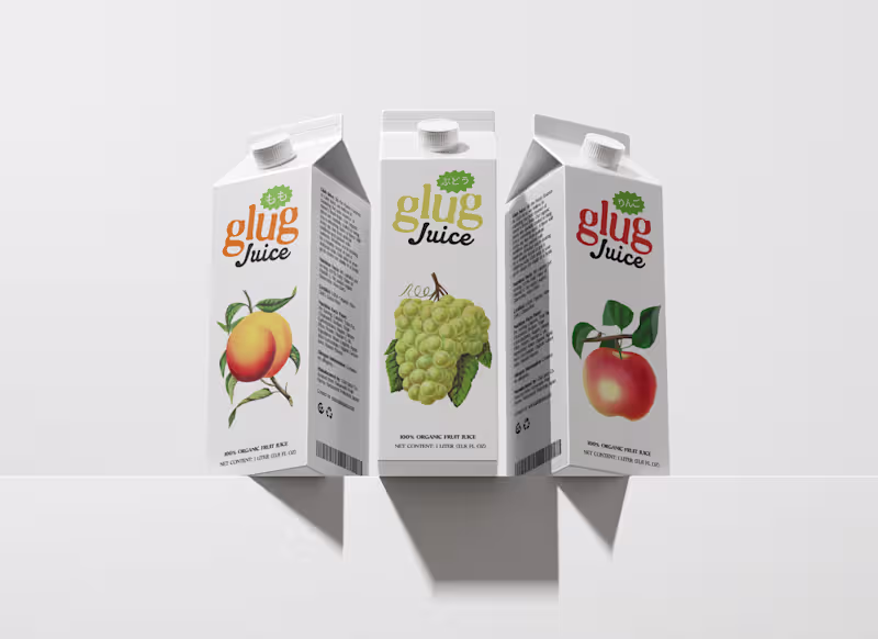 Cover image for Glug — Bold Juice Brand & Packaging