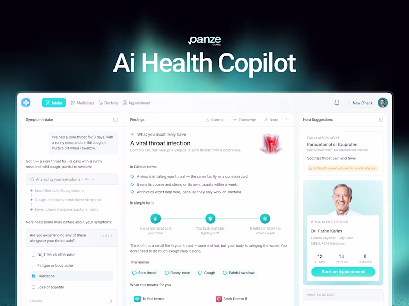 Cover image for Only we can make complex health AI feel this effortless.