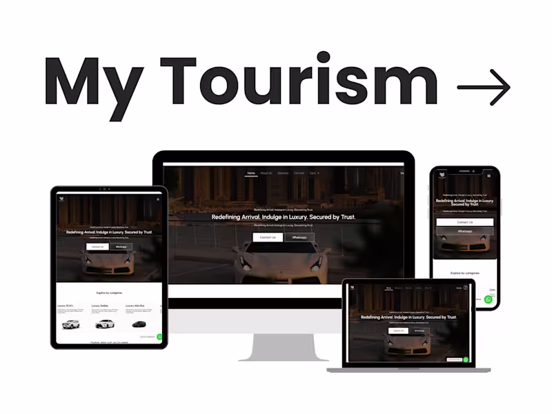 Cover image for Immersive Travel Platform Design for My Tourism LLC