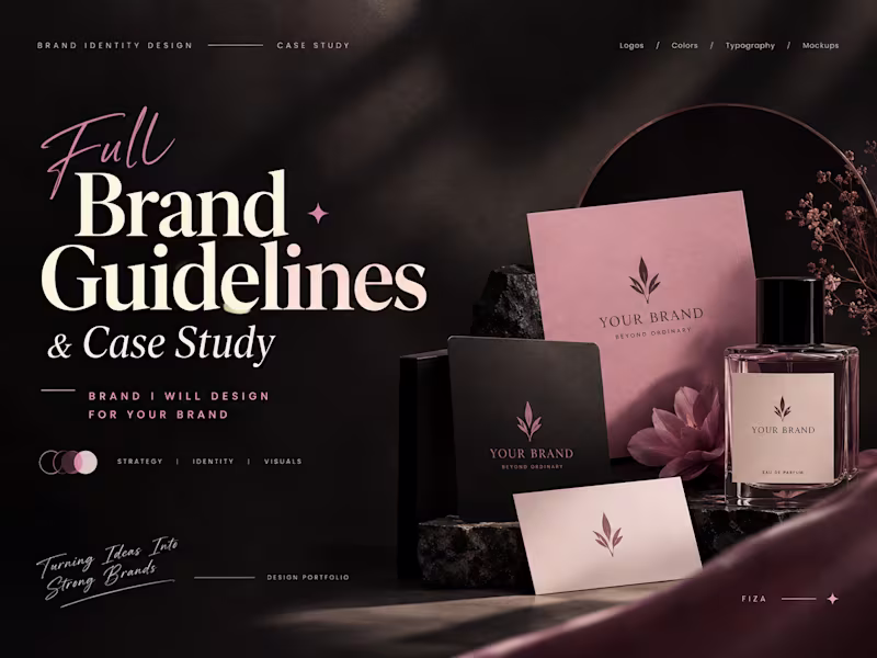 Cover image for Complete Visual Brand Identity & Style Guide Guidelines