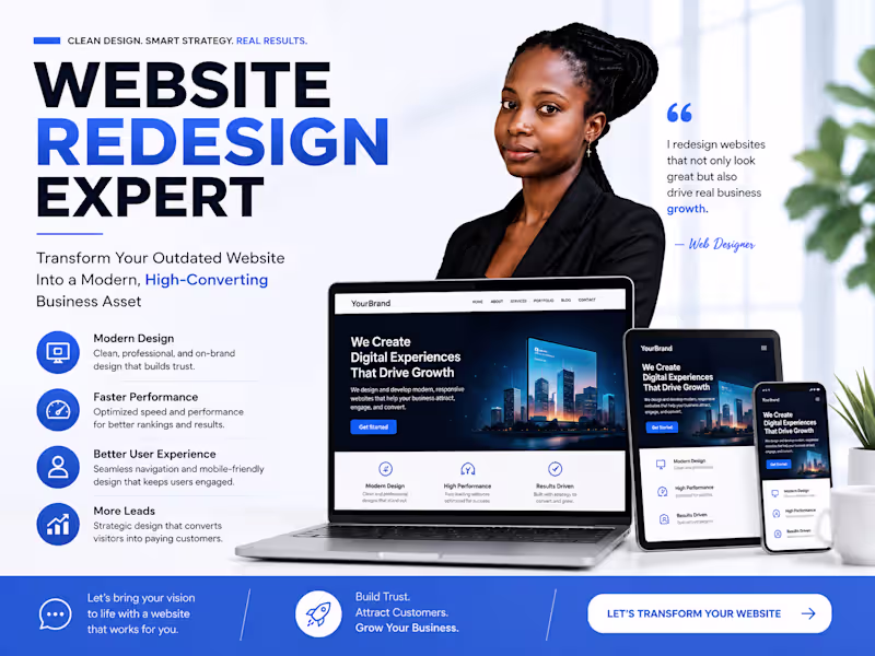 Cover image for WordPress Website Redesign | Modern, Fast & Conversion-Focused