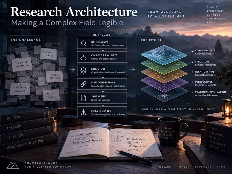 Cover image for Research Architecture: Making a Complex Field Legible