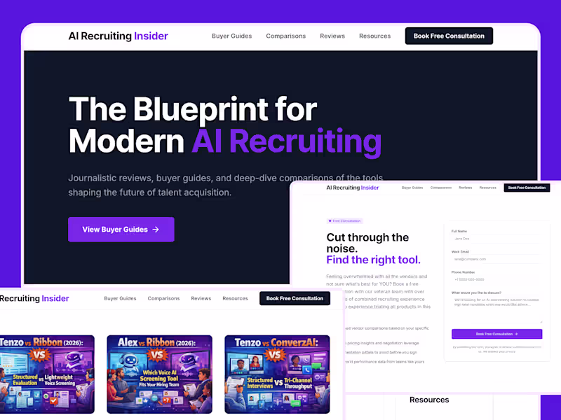 Cover image for "Recruiting Tech Review" Website Development | Replit