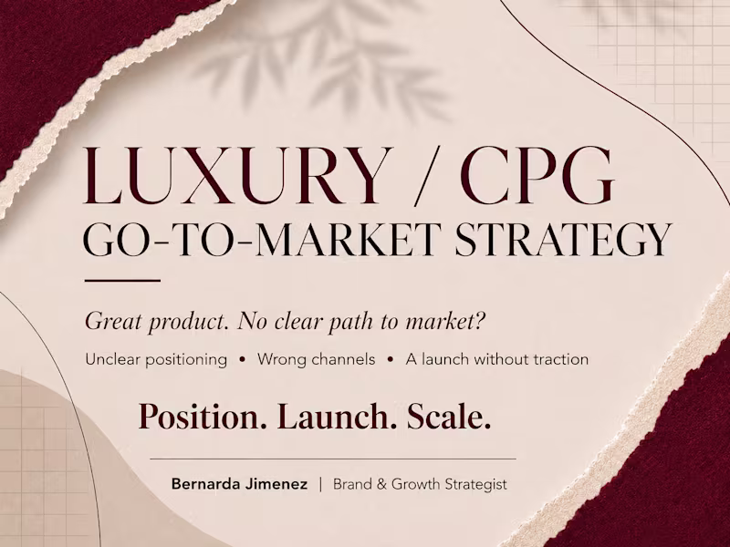 Cover image for Luxury / CPG Go-to-Market Strategy