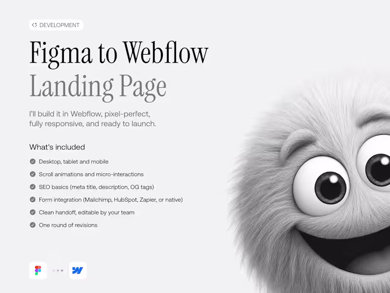 Cover image for Webflow Landing Page (Figma to Webflow)