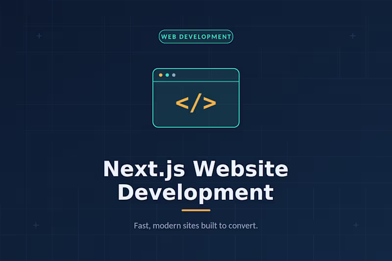 Cover image for Next.js Website Design & Development
