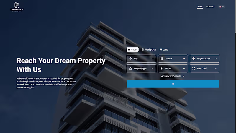 Cover image for  Real Estate Website 