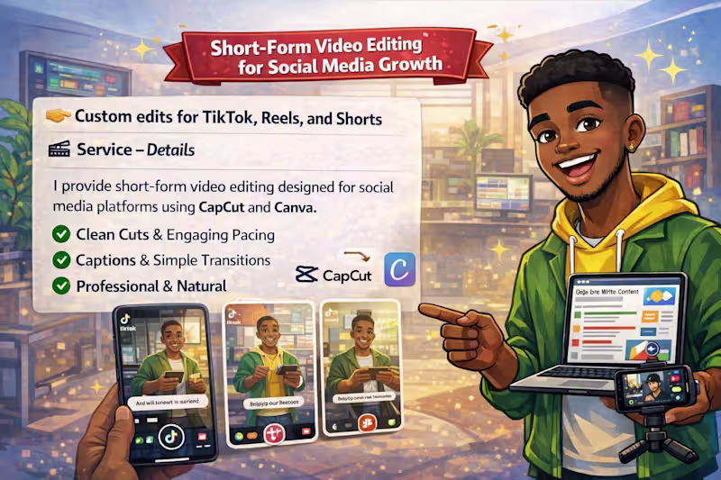 Cover image for Short-Form Video Editing for Social Media Growth