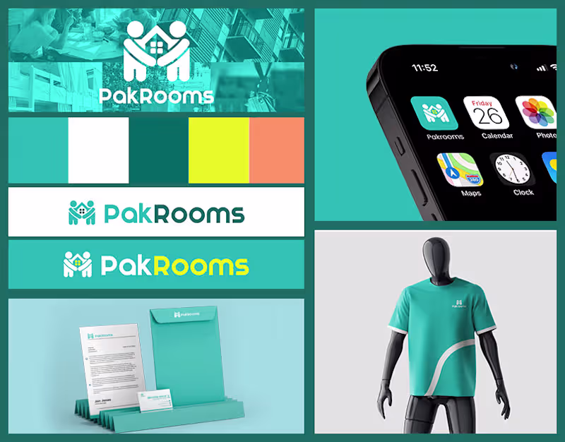 Cover image for PakRooms | Brand Identity And Guidelines