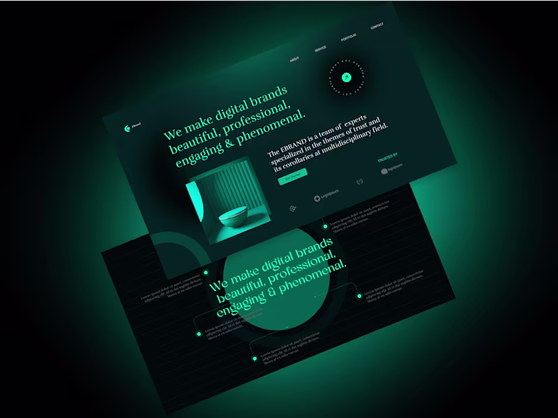 Cover image for Ebrand — Designing a Digital Agency Website