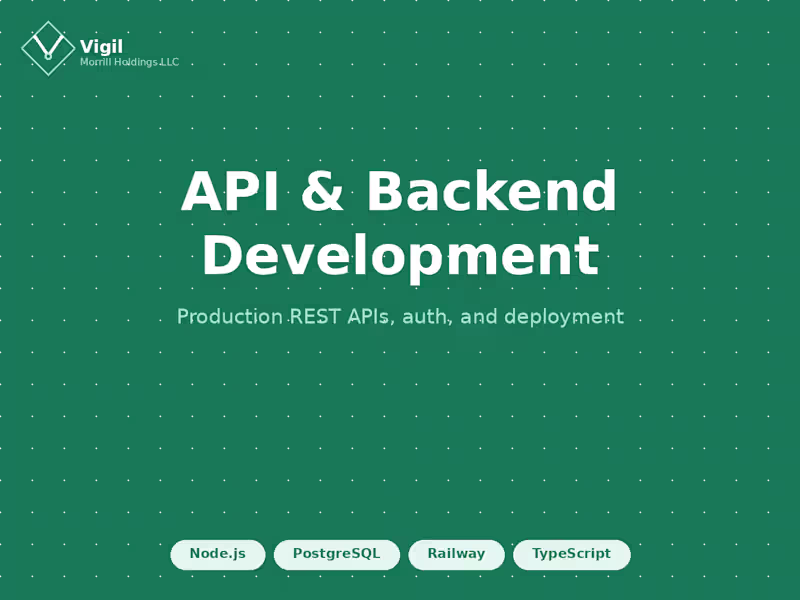 Cover image for API & Backend Development