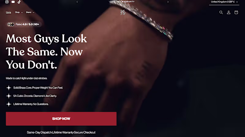 Cover image for Nocta Vince — Full Shopify Store on Dawn Theme