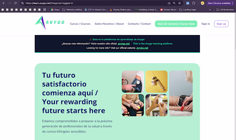 Cover image for Avygo — Bilingual Spanish/English healthcare