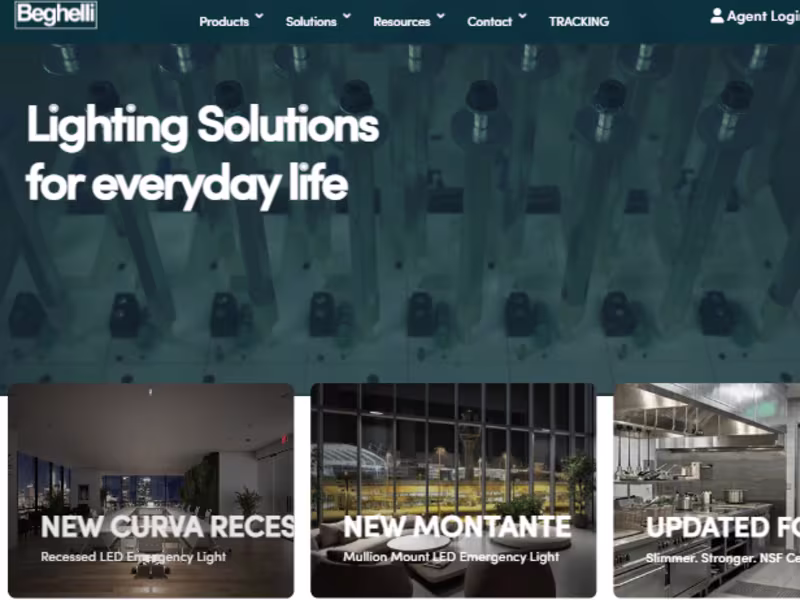 Cover image for Beghelli USA is a WordPress/WooCommerce