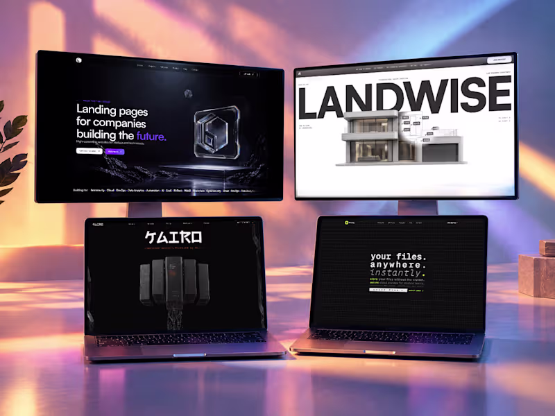 Cover image for Framer Landing Page Design & Development