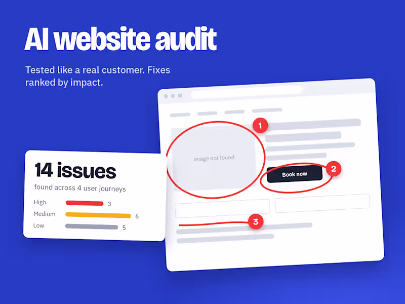 Cover image for AI Website Audit: Find What’s Costing You Customers