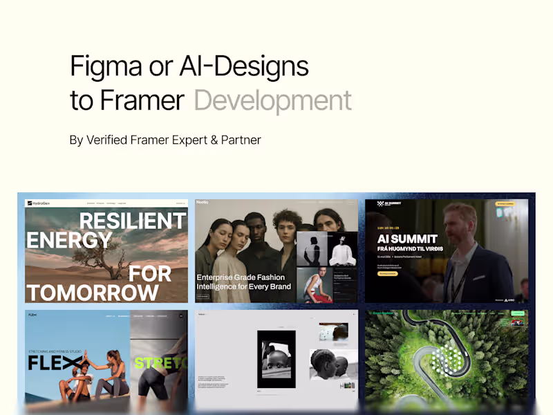 Cover image for Figma or AI-Generated Designs → Framer Build