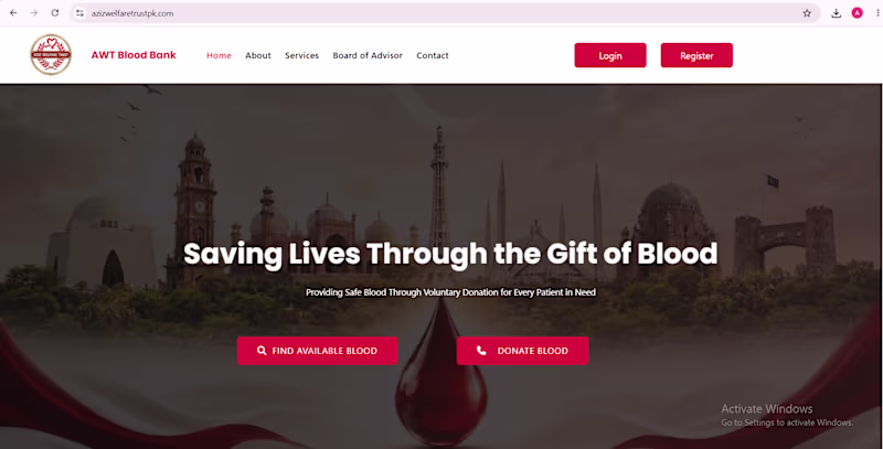 Cover image for Built a full-featured blood donation