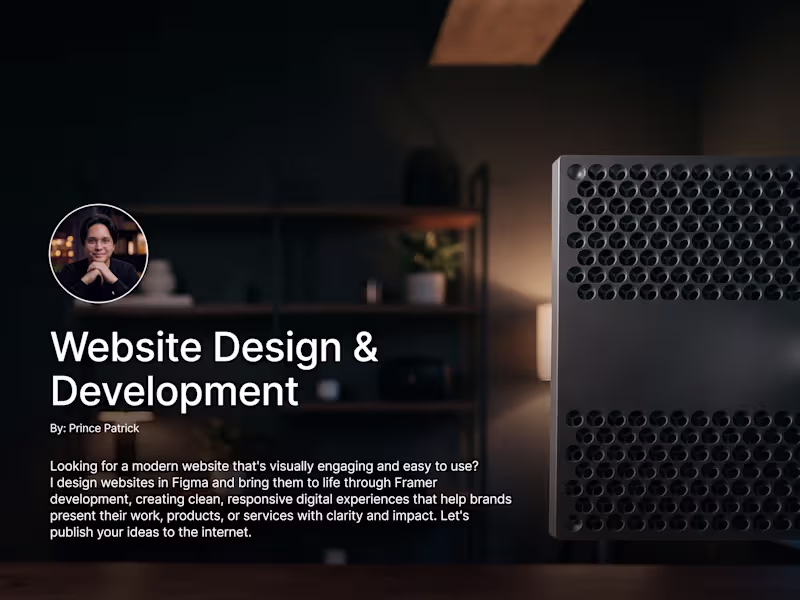 Cover image for Website Design & Development (Framer)