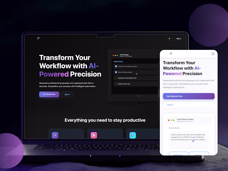Cover image for Flomodo - Website Design & Development  Development