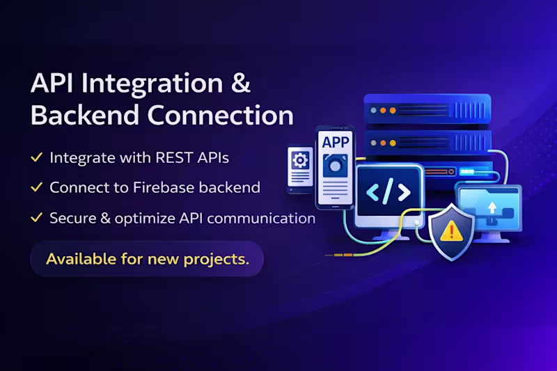 Cover image for API Integration & Backend Connection
