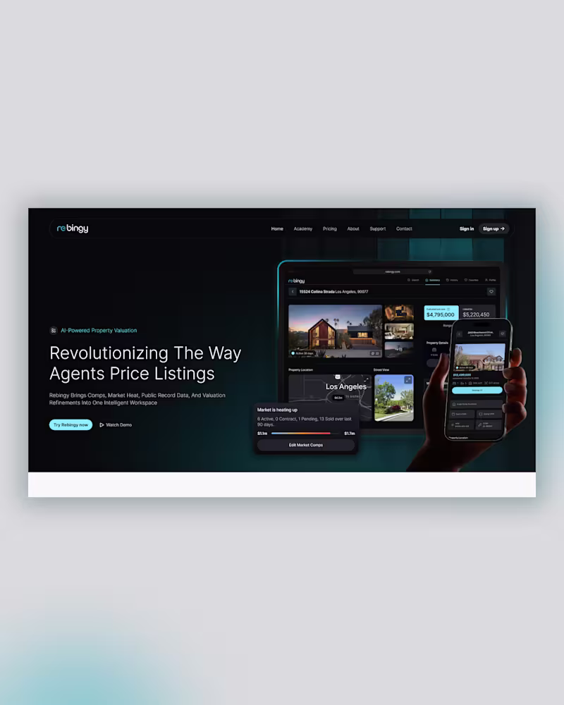 Cover image for Real Estate SaaS Landing Page Design: Simple vs Glossy?