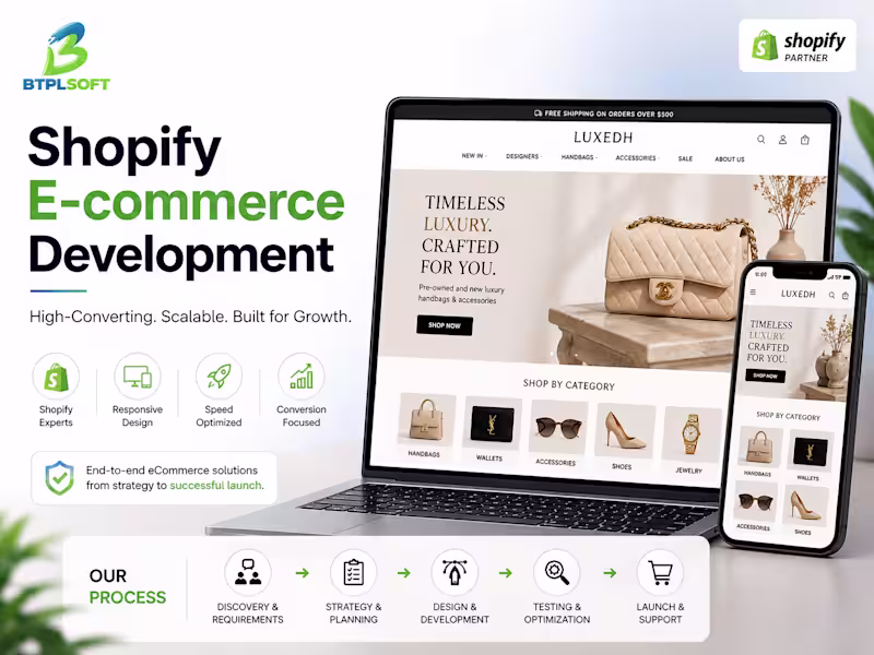 Cover image for Shopify E-commerce Website Development