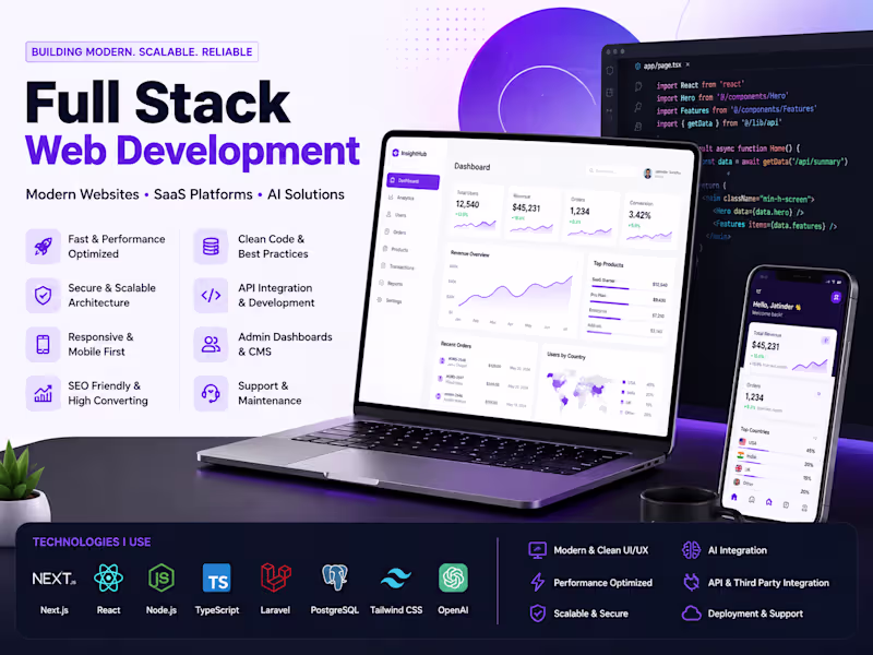 Cover image for Full Stack Web Development